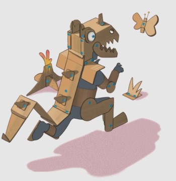 Инструменты для детей Креативный набор Recycling Explore MAKEDO 50 шт.