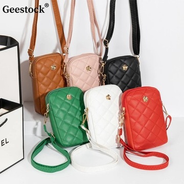 Geestock PU Leather Shoulder Bag Embroidery Mobile