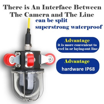 Слив видеокамеры для осмотра труб 30 м 9 дюймов