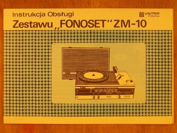 ZM-10 Fonoset Radiogramofon Instrukcja Obsługi Unitra Fonica