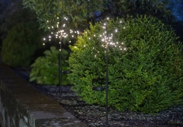 Star Trading Декоративное солнечное светодиодное освещение ФЕЙЕРВЕРК 2 шт 60 см