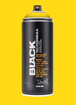 Montana BLACK 400ml KICKING YELLOW 1025