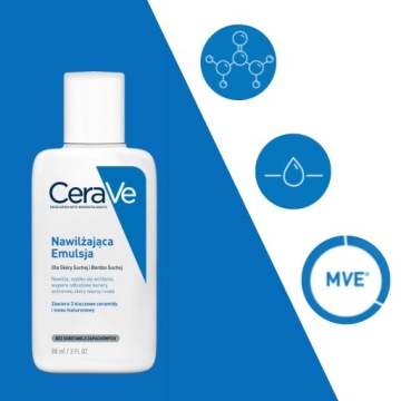 CeraVe Увлажняющий крем для лица 52мл, Увлажняющая эмульсия 88мл + ПОДАРОК