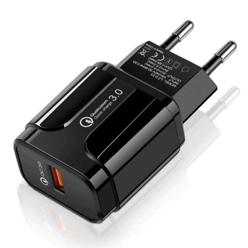 ŁADOWARKA SIECIOWA USB QUICK CHARGE QC 3.0 5V 3A