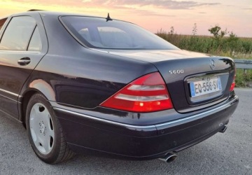 Mercedes Klasa S W220 Sedan 5.8 V12 (600) L 367KM 2001 Mercedes-Benz Klasa S Mercedes-Benz Klasa S 5.8 Benzyna 367KM, zdjęcie 12