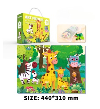 Puzzle układanka Wesołe zwierzęta 24 elementy