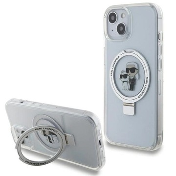 Etui Karl Lagerfeld Ring Stand Karl&Choupettte MagSafe na iPhone 14 / 15 /