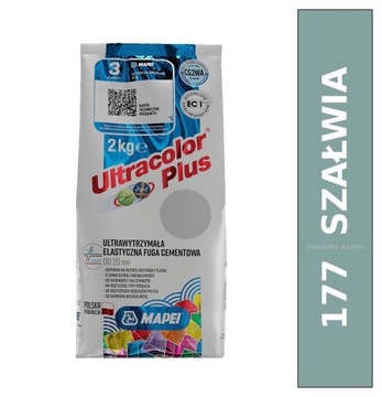 MAPEI FUGA Elastyczna Ultrawytrzymała Bio Ultracolor Plus 177 SZAŁWIA 2kg