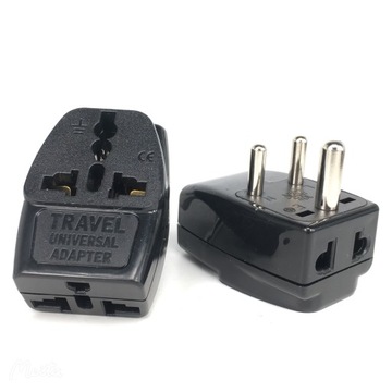 Adapter podróżny typu D z 3 listwa sieciowa kolor