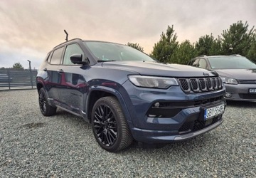 Jeep Compass II SUV Facelifting 1.5 MHEV T4 130KM 2022 Jeep Compass Bezwypadkowy Zarejestrowany PL Stan Niemiec