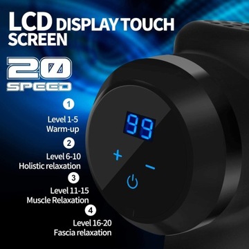 РУЧНОЙ МАССАЖЕР ВСЕГО ТЕЛА, 6 ГОЛОВОК, 20 РЕЖИМОВ