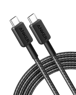 Kabel Anker 322 USB-C do USB-C 1.8m czarny