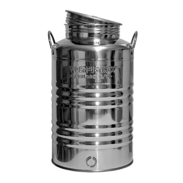 Бочка ANTAŁEK из нержавеющей стали INOX 30л ГЕРМЕТИЧНЫЙ контейнер с краном