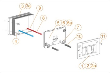 Płytka maskująca otwór montażowy + Łączniki Nowość