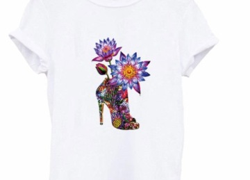 ТЕРМОНАКЛЕЙКА УТЮГНАЯ АППЛИКАЦИЯ обувь-цветы P34B