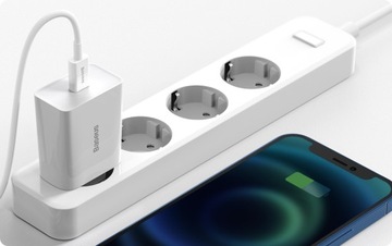 БЫСТРОЕ СЕТЕВОЕ ЗАРЯДНОЕ УСТРОЙСТВО BASEUS USB-C ИСТОЧНИК ПИТАНИЯ 20 Вт PD QC 3.0