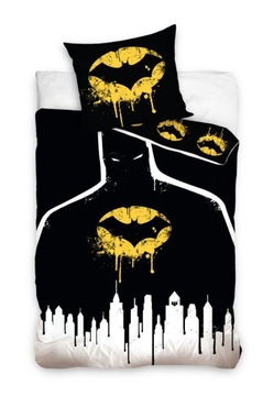 160X200 POŚCIEL DWUSTRONNA BATMAN LOGO DC BURZA