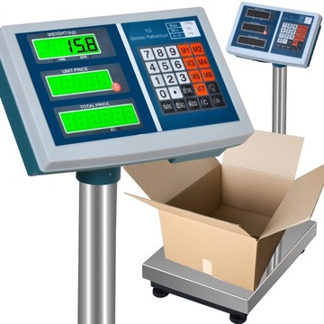 Waga platformowa magazynowa kalkulacyjna 100kg do paczek worków z węglem