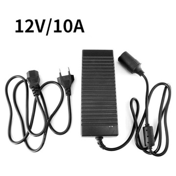 KONWERTER NAPIĘCIA 230V NA 12V ZASILACZ SAMOCHODOWY KONWERTER AC NA DC