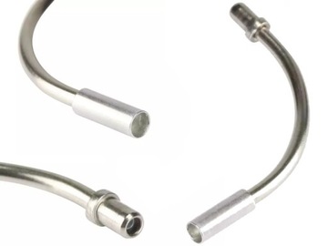 Передняя тормозная трубка V-Brake, серебристая.