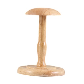 Stojak na kapelusze i czapki Antypoślizgowy kształt kopuły Solidne, krótkie drewno