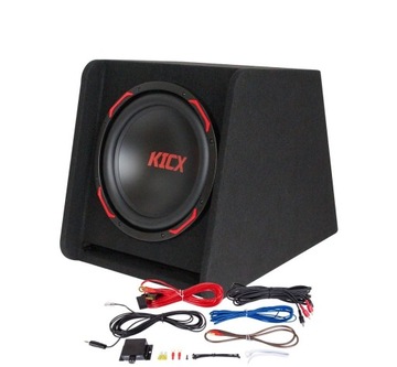 Kicx GT305BPA Subwoofer aktywny 400 W RMS + GRATIS PRZEWODY PODŁĄCZENIOWE