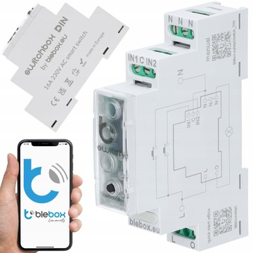BleBox switchBox DIN Inteligentny przekaźnik WIFI
