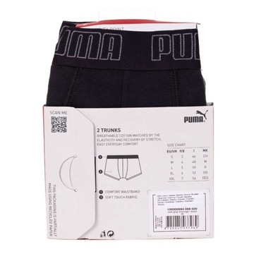 PUMA BOKSERKI MĘSKIE MAJTKI TRUNKS 2 PARY GREY r.L