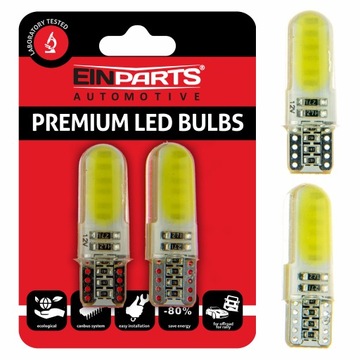 ŻARÓWKI LED W5W 12V SILICONE COB CANBUS 12V 6000K