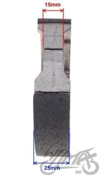 КОМПЛЕКТ ЗАДНИХ ТОРМОЗНЫХ КОЛОДОК 110x25