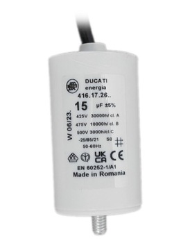 Конденсатор пусковой двигателя 15мкФ 425В 475В DUCATI 416.17.26