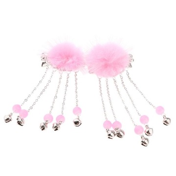 2шт китайские классические женские заколки для волос аксессуары для волос пушистый розовый