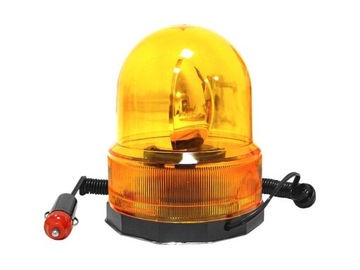 Lampa ostrzegawcza pomarańczowa 12V MAGNES KOGUT