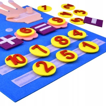 TABLICA UKŁADANKA DO NAUKI LICZENIA MONTESSORI CYFERKI EDUKACYJNA ZABAWKA