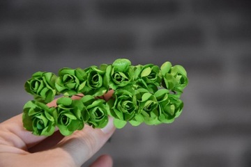 Бумажные розы роза цветы 144 ПК зеленые