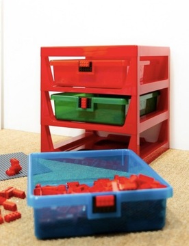 Полка LEGO с ящиками Синий 40950002