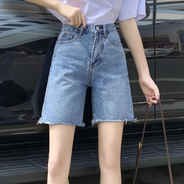 Women Denim Short Trousers Short Jeans High Waist