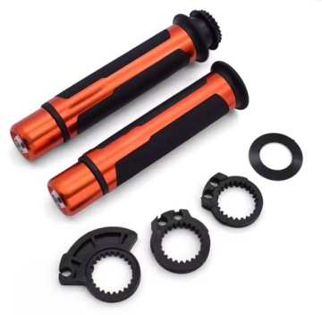 РУЛЬ МОТОЦИКЛА QUAD ROLGAZ РЕЗИНА + АЛЮМИНИЙ CNC + УТЯЖЕЛИТЕЛИ РУЛЯ