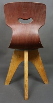 Krzesełko dziecięce Flototto \ Pagholz Schulmöbel lata 60-70 te.