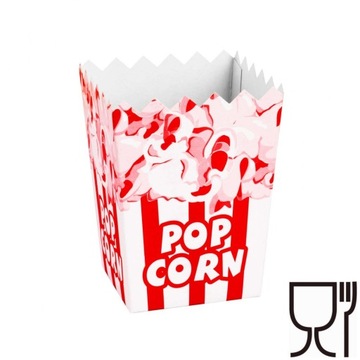 Pudełko kartonik na PopCorn MAŁY 0.5L 100szt.