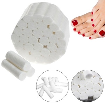 SEPARATORY WAŁECZKI DO PEDICURE BAWEŁNA 50 SZTUK 8 MM