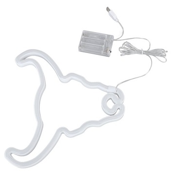 Krowa Neonowa lampa dekoracyjna zwierzęca Neonowa lampka nocna SD