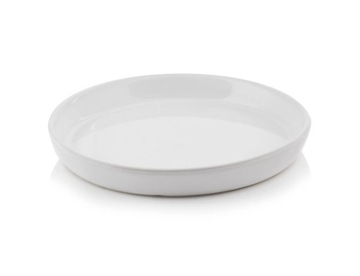 BIAŁA OKRĄGŁA MROZOODPORNA PODSTAWKA CERAMICZNA 27 CM