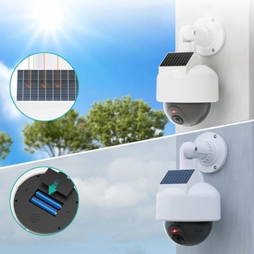 ВРАЩАЮЩАЯСЯ КУПОЛЬНАЯ КАМЕРА МАНАКЕТ СОЛНЕЧНОЙ МОНИТОРИНГА СВЕТОДИОДНАЯ БАТАРЕЯ