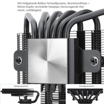 Кулер для процессора Thermalright AXP120-X67 черный ARGB Низкий профиль