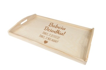 Деревянный ПОДНОС с гравировкой 