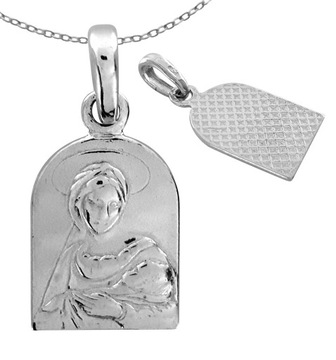 СЕРЕБРЯНАЯ МЕДАЛЬ С БОЖЬЕЙ МАТЕРЬЮ И МЛАДЕНЦЕМ 925