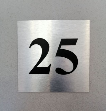 Табличка АЛЮМИНИЕВАЯ табличка Номер дома 24 х 24