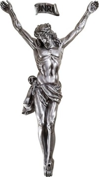 Korpus Pasyjka Jezusa na krzyż z żywicy lakierowana na zewnątrz 80/46 cm