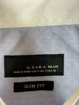 Zara man koszula wesele SlimFit black tag piękna S